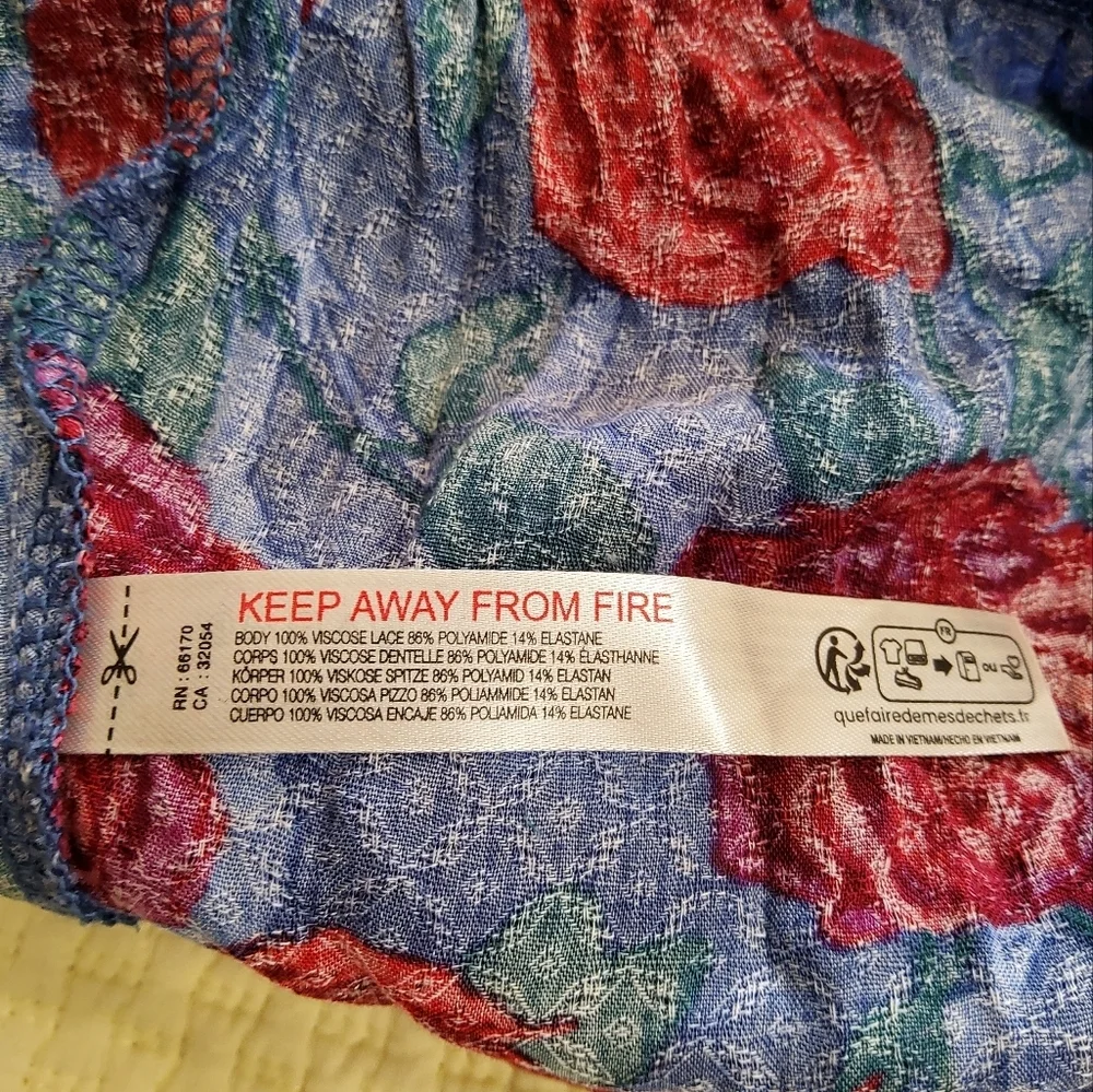 Free People Intemately Everything's Rosy Floral Print Bodysuit Size XS